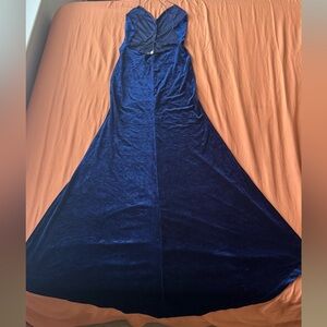 ASOS Midnight Blue Velvet Dress
